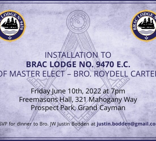 Brac Lodge Invitation - Roydell Carter